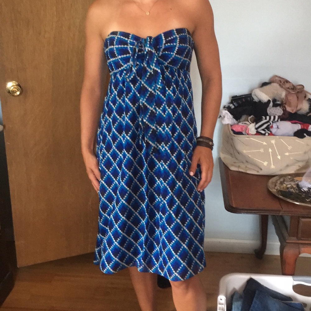 Lightly worn silk Midi dress